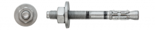 R-HPTII-ZF „D“ Zinc Flake Throughbolt with large washer